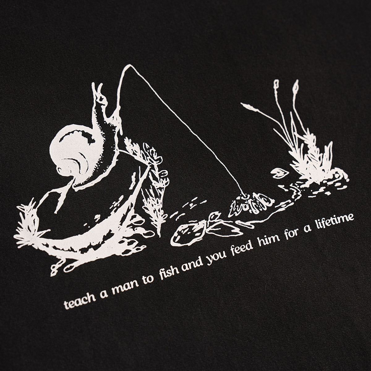 Fishing Snail Tee