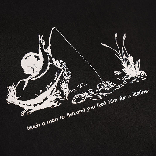 Fishing Snail Tee
